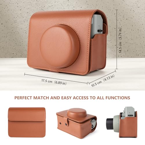 Funda protectora de cuero PU para cámara Fuji WIDE 400 miniatura 3