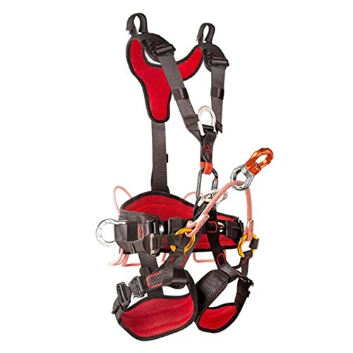 クライミング/ラペリング用クライミングハーネス 安全ハーネスベルトフルボディ/ハーフボディ アウトドア調節可能な安全ベルト 高耐久落下防止ハーネス ウエスト保護空中作業落下保護ベルト