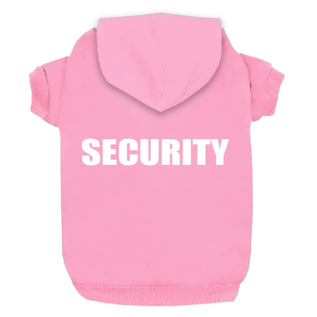 Izefia Hunde Kapuzenpulli Security Rdc Pet Bekleidung Hunde Shirt Wärmer Pullover Baumwoll Jackett Mantel Kleiner Hund Mittlerer Hund Pink 4XL