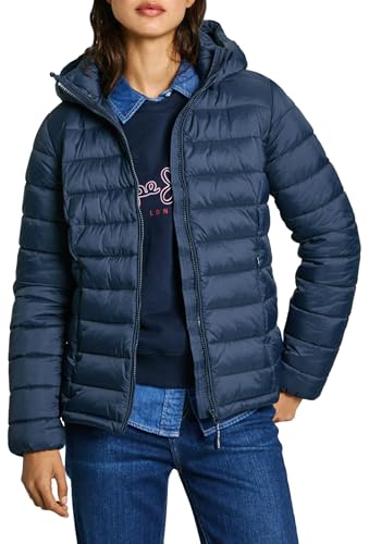 Pepe Jeans Ammy Short Chaqueta, Azul (Dulwich Blue), M para Mujer