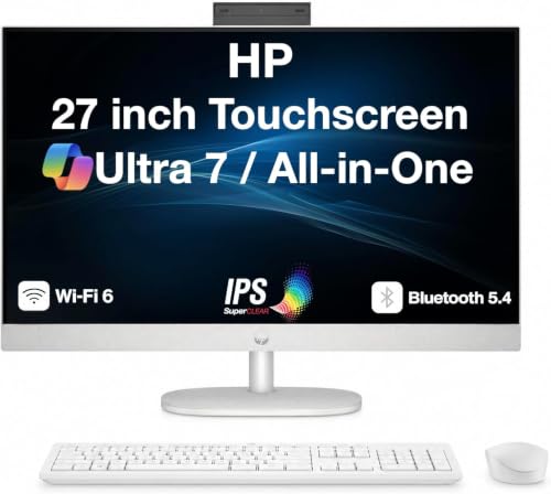 Image of HP 27 Copilot+ All-in-One PC 27 inch Touch IPS FHD Display Intel Ultra 7-255U