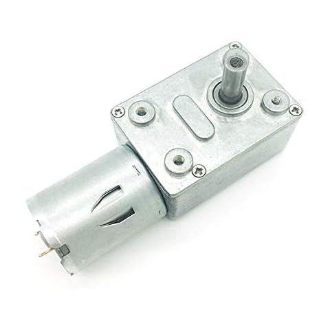 BRINGSMART 12V 160rpm DC Worm Gear Motor 1.5kg.cm High Torque Low Speed Mini Turbine Worm 6-24V Reducer Electric Motor Self-Locking for Toys Cover