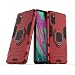 Produktbild COOVY® Cover für Samsung Galaxy A41 SM-A415F/DSN Bumper Case, Plastik + TPU-Silikon, extra stark, Anti-Shock, Stand Funktion + Magnethalter | rot