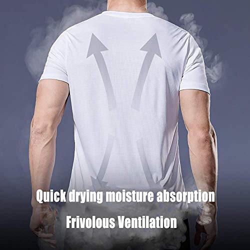 Holure Heren 3-pack Sports Ademend Sneldrogend T-shirt met korte mouwen - Image 3