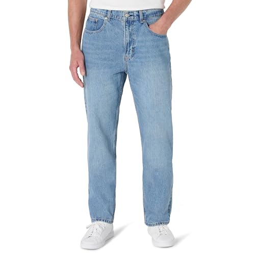 Amazon Essentials Mens Rigid Loose Fit Jeans Vintage Blue 38W x 32L
