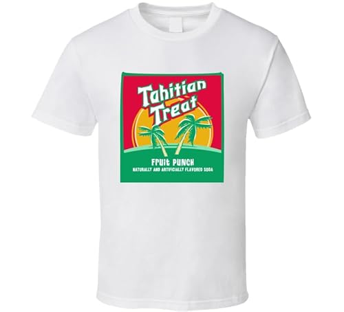 Tahitian Treat Popular Fruit Punch Flavored Soda Drink T Shirt L White