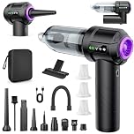 Dslive Handheld Vacuum Cleaner, 22,000Pa Suction, 4-in-1 Car Vacuum Cleaner Cordless, 100,000 RPM Brushless Motor, 30 Min Runtime, 3 Speed, USB-C Charging, for Car Home Pet Hair Camping Cleaning