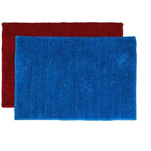 Image of Anti Skid Doormats for Home and Office Entrance Living Room and Bathroom Mats | Entrance Door Mats for Home and Office Entryway. (Pack of 2 (Solid Blue-Red), 16x24)