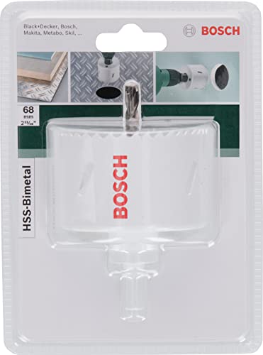Bosch 1x Lochsäge HSS-Bimetall (für Aluminium, Metalle, Buntmetalle, Kunststoffe, Acrylglas, Holz, Gipskarton, Ø 68 mm… – Ansicht 3
