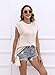 Womens Cap Sleeve Sweater Vest Summer Tops Sleeveless Tank 2025 Trendy Spring Clothes Striped Short Sleeve Shirts,Apricot,Medium