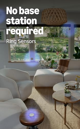 Image of Ring Spotlight Cam Plus, Battery, White with 2 Window and Door Sensors (newest model) and Motion Detector (newest model)