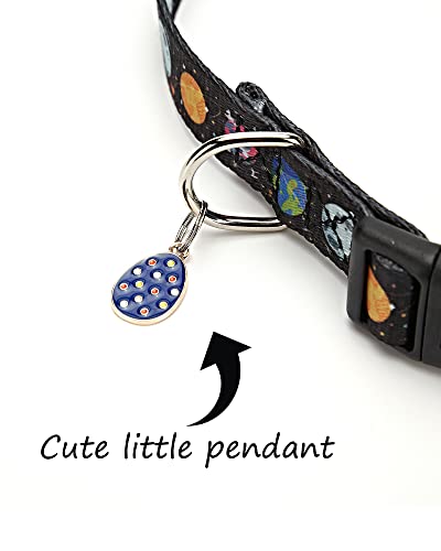 Solmoony Cute Dog Collar For Small Medium Large Dogs, Small Dog Collar For Females And Male, Boy And Girl Dog Collars, Spring Dog Collar, Male And Female Dog Collars. (S, Black) #TOP2