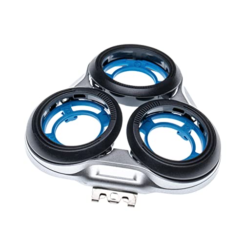 vhbw Marco cabezal, soporte compatible con Philips S5000, S5013, S5050, S5070, S5075, S5077, S5079, S5080, S5082, S5100, S5110 afeitadora, plateado