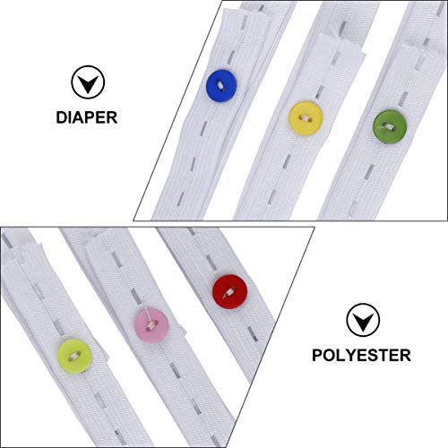 30 Unidades Botão De Fralda Fraldas Para Recém-nascidos Fralda Recém-nascido Fivela Elástica Infanti