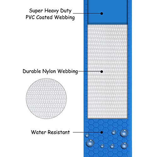 Wolfone Schleppleine für Hunde,15m Blau wasserdichte Lange Rückruf Hundeleine mit Anti-Rutsch-Griff, Heavy Duty robuste Ausbildung Hundeleine für Outdoor-Aktivitäten