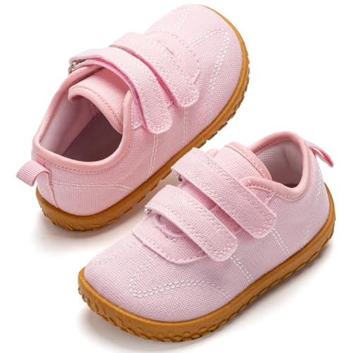 tombik Toddler Canvas Shoes Lightweight Breathable Barefoot Sneakers for Boys & Girls Walking Running Play