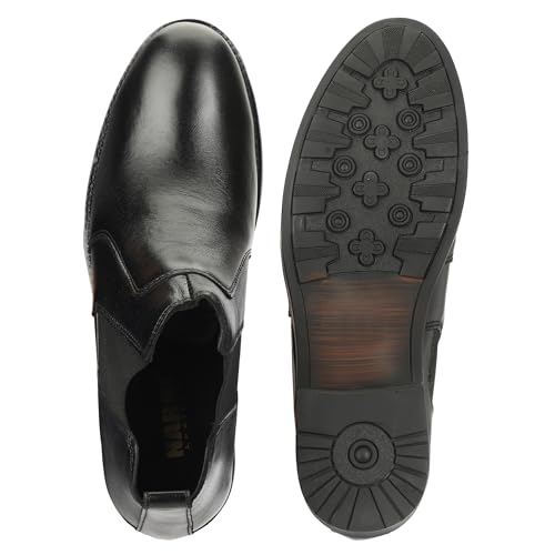 Image of NARKI Leather Chelsea Boots for Men|Soft Cushioned Insole, Slip-Resistance for Men 7003