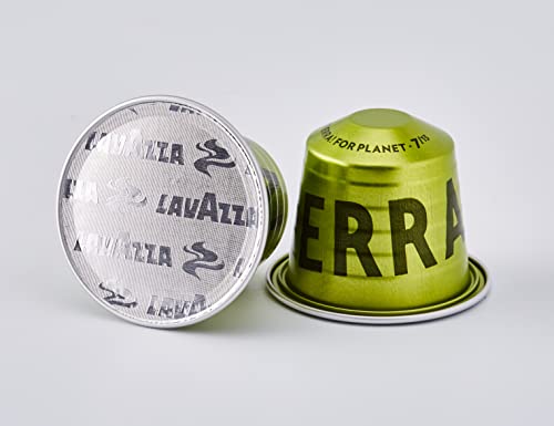 Lavazza Tierra For Planet, 100% Arábica, Cápsulas de Aluminio Compatibles con Nespresso, Impacto Neutro de CO2, 10… - Imagen 4
