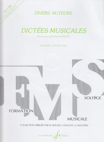 Dictées Musicales Volume 1 - Eleve - Livre + CD