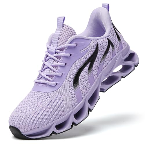 Sneakers for Women Running Tennis Walking Shoes Runner Gym Workout Athletic Sport Shoe Light Purple...
