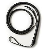 TWPER Indiana Jones Whip for Costume, Catwoman, Wonder Woman, Ringmaster, Lion Tamer, Cowboy Halloween Cosplay Accessory for Adults Men Kids Black Faux Leather