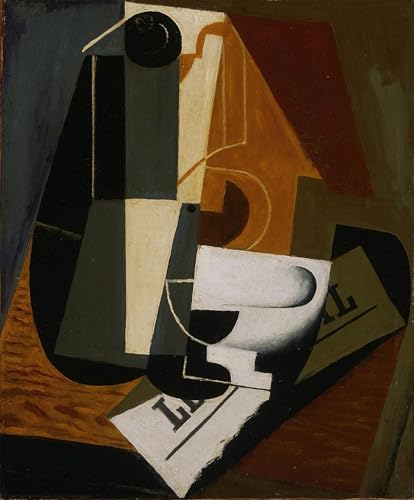Lienzo Cafetera de Juan Gris cuadro decorativo para comedor y salones modernos