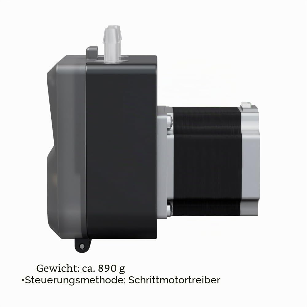 Kamoer KDS3000-ST Peristaltikpumpe, 24 V, hohe Durchflussmenge, langlebige und hochpräzise Dosierpumpe mit Schrittmotor und einstellbarer Geschwindigkeit von 0 bis 1800 ml/min für Labore und Fabriken