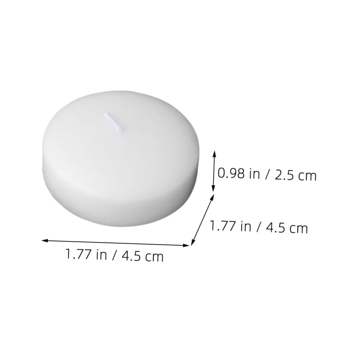 Cabilock 6pcs Floating Candles Unscented Wedding Candle for Romantic Dinners Parties and Home Versatile Water- Ambiance