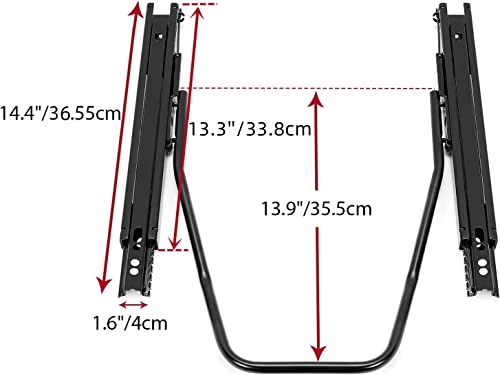 Kojem Universal Seat Sliders Seat Mounting Track, Dual Locking Rails Brackets Kit Compatible With Most Aftermarket Seats- 2 X Set Of Sliders #TOP6