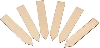 Gardman 10063 - Etiquetas de madera para plantas (10,16 cm, 25 unidades), color marrón