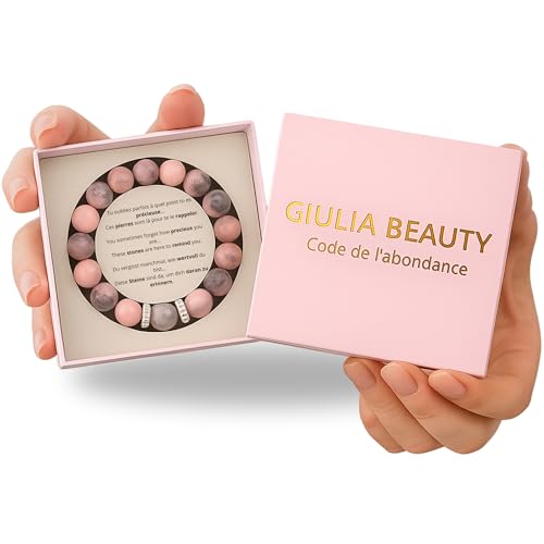 Giulia Beauty – Bracelet femme, pierres naturelles | Cadeau Femme | idee cadeau femme | Cadeau Anniversaire femme, coffret cadeau femme, Cadeau Maman, Cadeau Fille, Noel, bijoux femme, Bracelet fille