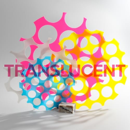 Image of Polymaker Panchroma Translucent PLA Filament 1.75mm, 1kg, Natural | Neatly Wound, Semi Transparent PLA, Easy Print & Smooth Feeding, Compatible with Bambu Lab & Most 3D Printers