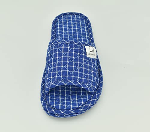 Image of Ultralight Soft Indoor Open Toe Cotton linen Slippers Absorb Sweat Cloth Bottom House Slippers