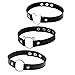 Borsgye 3 Stück Leder Choker Halskette Damen Gothic Punk Rock Halsband PU Leder Choker Kette Einstellbar Band Kragen Breit - Schwarz Herren/Damen günstig Kaufen-Borsgye 3 Stück Leder Choker Halskette Damen Gothic Punk Rock Halsband PU Leder Choker Kette Einstellbar Band Kragen Breit - Schwarz