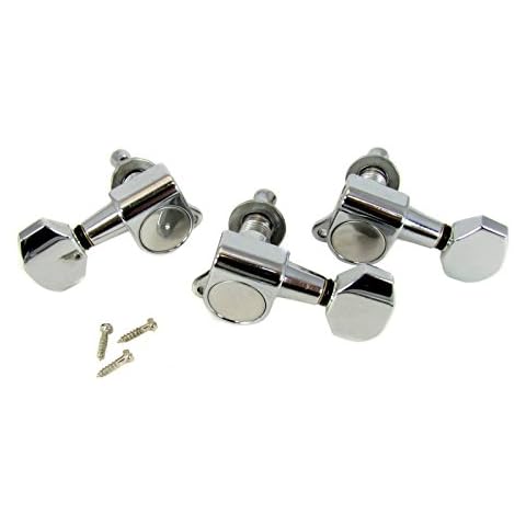Chrome Sealed-Gear Tuners for 3-String Cigar Box Guitars Cover