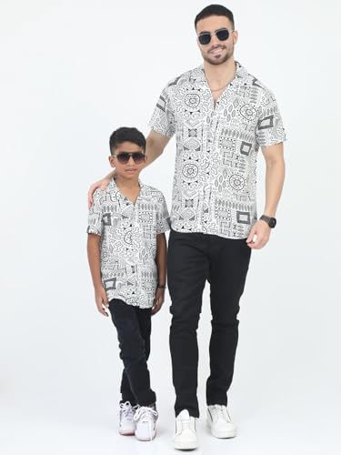 Image of Dad & Son Aztec Printed Shirt