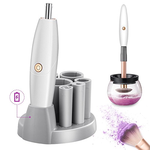 Electric Makeup Brush Cleaner Machine - Automatic Rotation Spinner Dryer with USB Rechargeable Upgrade Station,Best Cleaning Cosmetic Brushes in Seconds