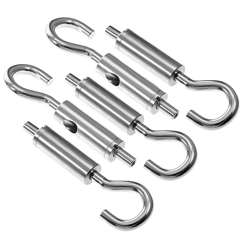 STOBAZA 5 piezas tensores de gancho y ojo para cables, herrajes para asegurar cuerdas y cables para uso interior y exterior miniatura 1