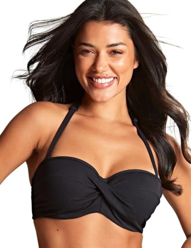 Panache Women's Ella Twist Bandeau Bikini Top with Padded Cups and Detachable Straps4