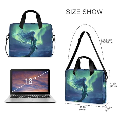 Funda para portátil ALAZA Mermaid Northern Lights 13-15.6 pulg miniatura 4