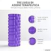 unycos - Foam Roller【Carico 130 kg】Rullo Massaggio Muscolare per Gambe, Schiena, Braccia, Trigger Point, Automassaggio, Yoga, Pilates, Physio, Fitness | Ultraleggero in EVA Dura 33x14 cm (Viola) #1