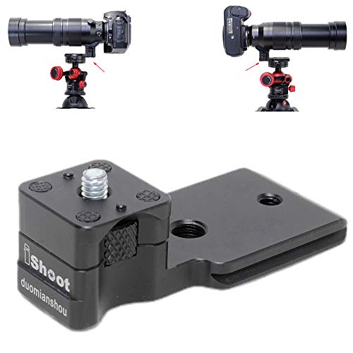 iShoot CNC金属レンズサポート襟 スタンド、カメラリング式三脚座足、 三脚マウントリング フット、レンズブラケット襟ベース、三脚ソケット足, パナソニックライカPanasonic Leica DG Vario-Elmar 100-400mm f/4