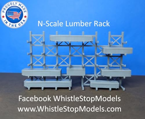 N-Scale N6510 Étagère à bois moderne support de rangement bûches intérieur - 3