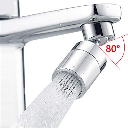 Waternymph 360 Degree Swivel Sink Faucet Aerator, Big Angle 2.5 GPM Large Flow
