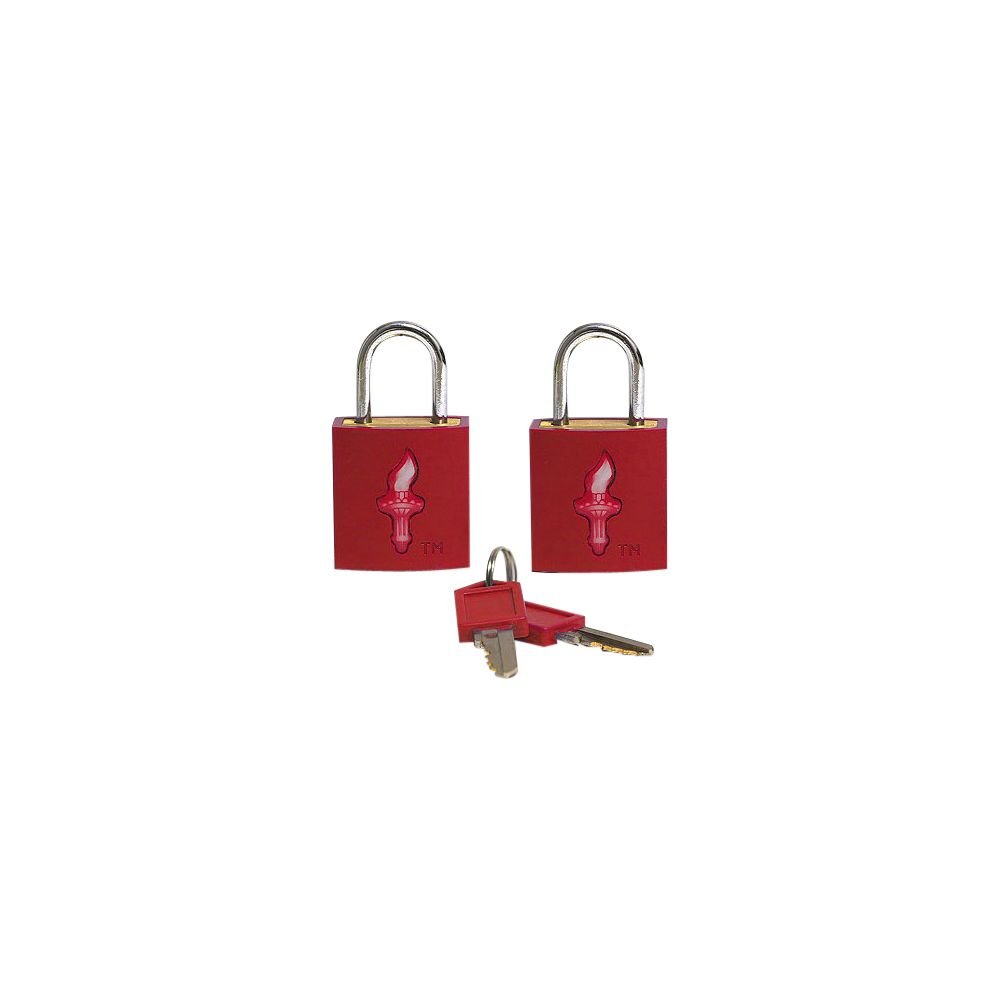 TSA-Approved Padlock Double Set, Neon Red, One Size