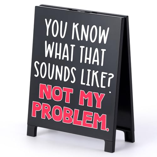I'm An Accountant to Save Time Never Wrong Funny Acrylic Desk Sign Board Style Office Table Decor Gift for Accountant Coworkers Friends Home Workspace Cubicle Tabletop Desk Decoration for Tax Season
