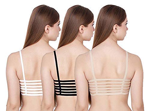 Image of Girls Cotton Lightly Padded, With Removable Pads Non-Wired Bralette Bra