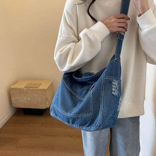 Bolso Mensajero Denim 2025, Crossbody Unisex miniatura 3