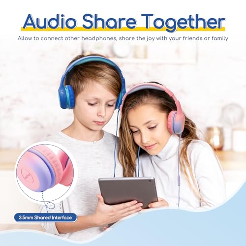 Image of EarFun K1 Kids Headphones Wired with Mic, USB Type C Headphone for Kids