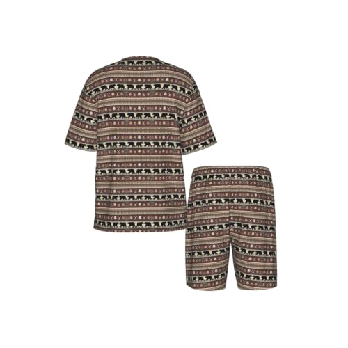 Pyjama court homme extensible et extra doux imprimé ours - 6